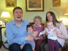 South Wales November 2012: We took Erika to Abergavenny to meet Vera, Robin, Ian, Louise, Bec, Dave and baby Jessica.
