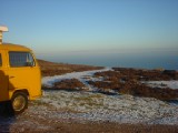 New Year's Eve on Exmoor: To break the monotony of new year's eve, four of us decided to go and stay in Rob's camper van in near arctic conditions on Exmoor. Genius.
