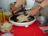 Okonomiyaki: [Saturday 6th September 2003] Some of Chie's friends come round for Okonomiyaki.